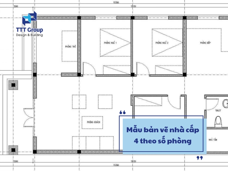 mau ban ve nha cap 4 theo so phong