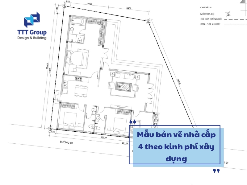 mau ban ve nha cap 4 theo kinh phi xay dung