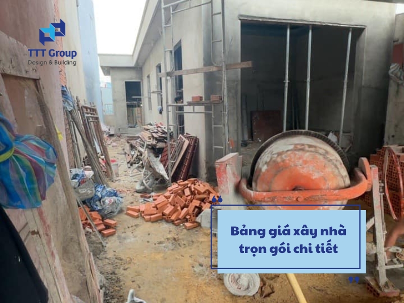 bang gia xay nha tron goi chi tiet