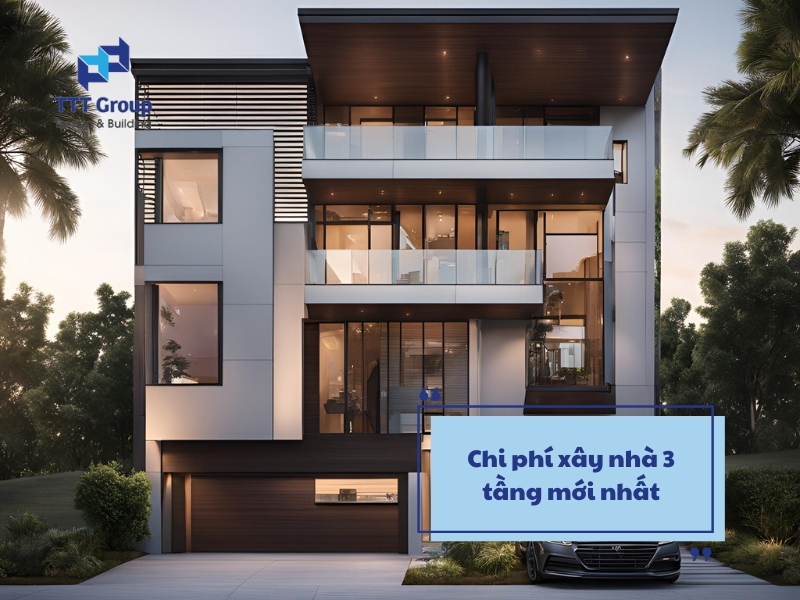 chi phi xay nha 3 tang moi nhat