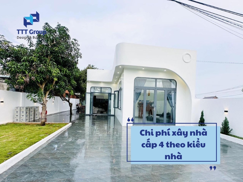 chi phi xay nha cap 4 theo kieu nha