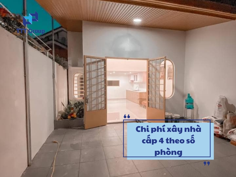 chi phi xay nha cap 4 theo so phong