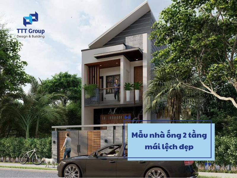 mau nha ong 2 tang mai lech dep