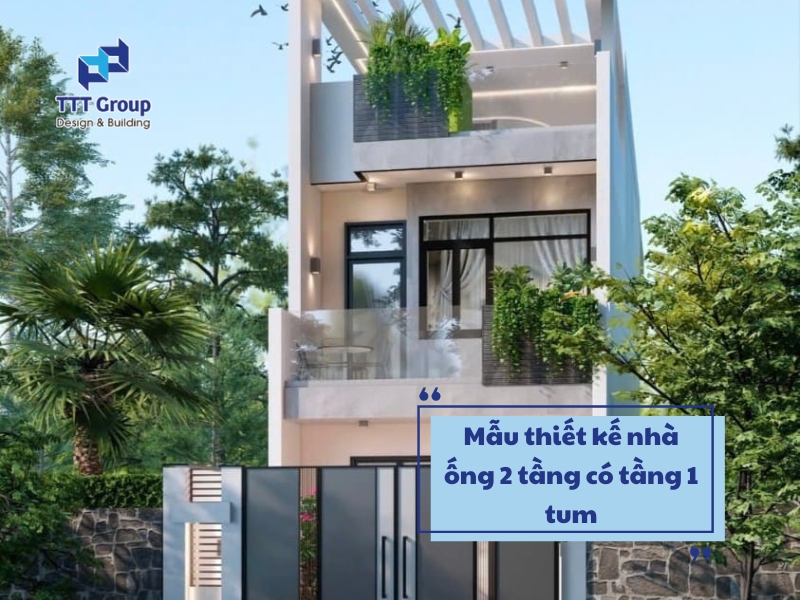 mau thiet ke nha ong 2 tang co tang 1 tum