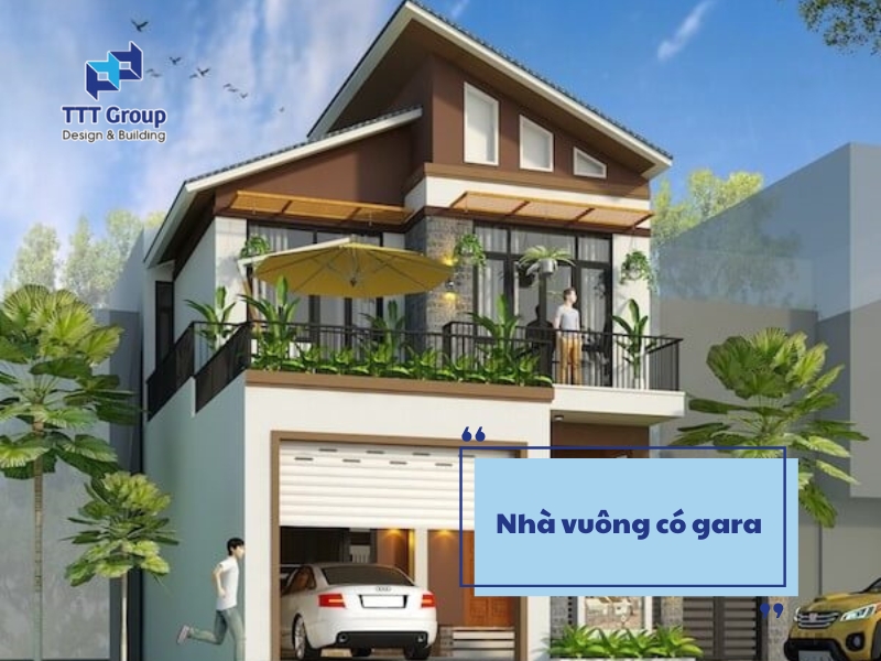 nha vuong co gara