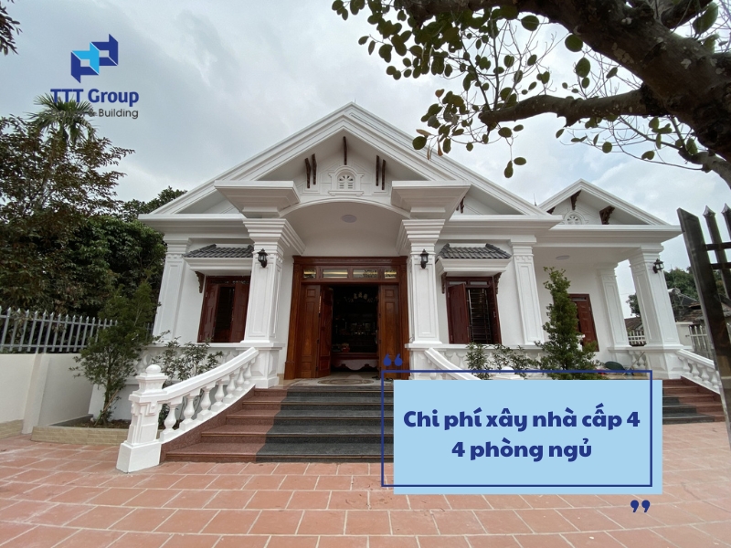 chi phi xay nha cap 4 4 phong ngu